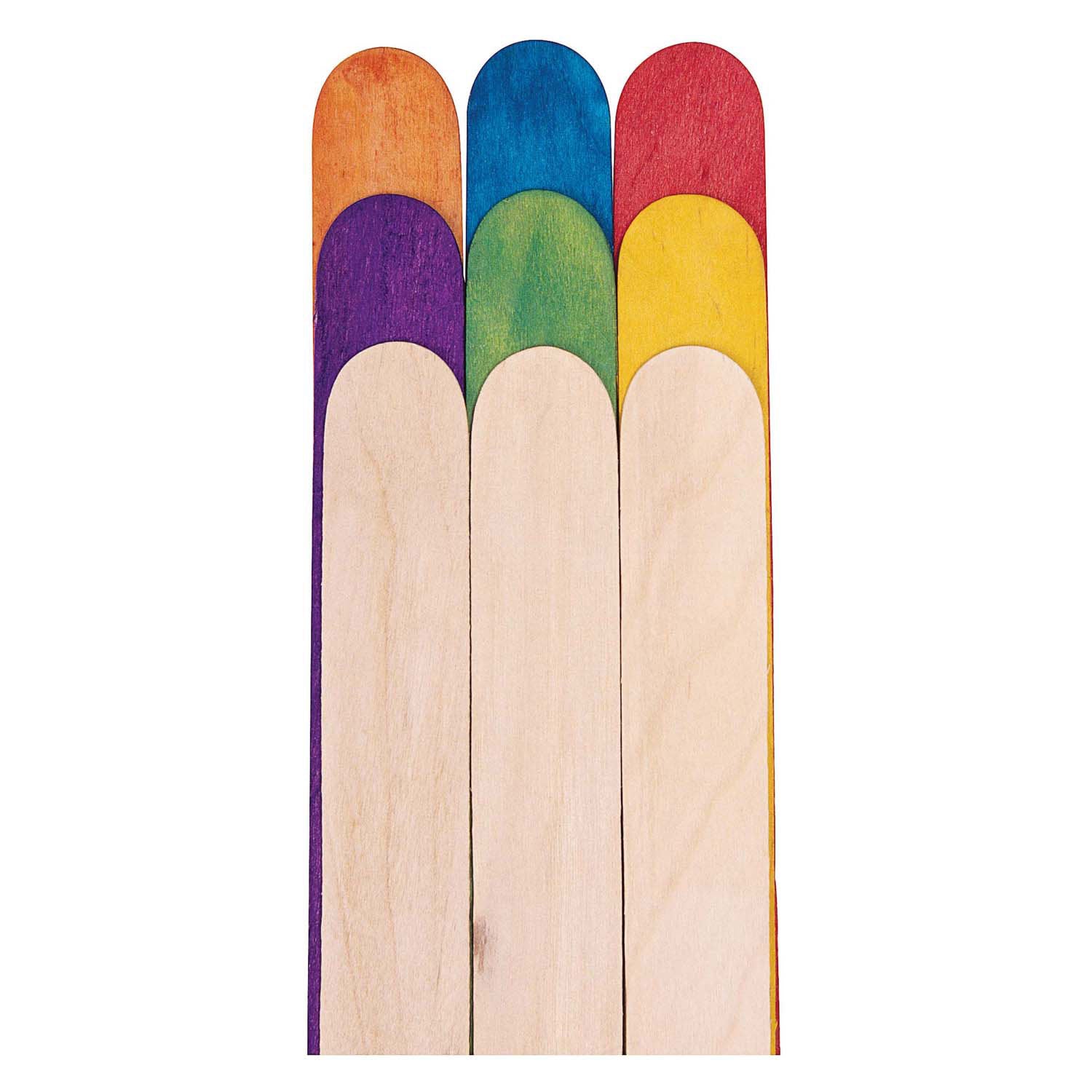 Colorations - bâtons d'artisanat en bois, 500e.