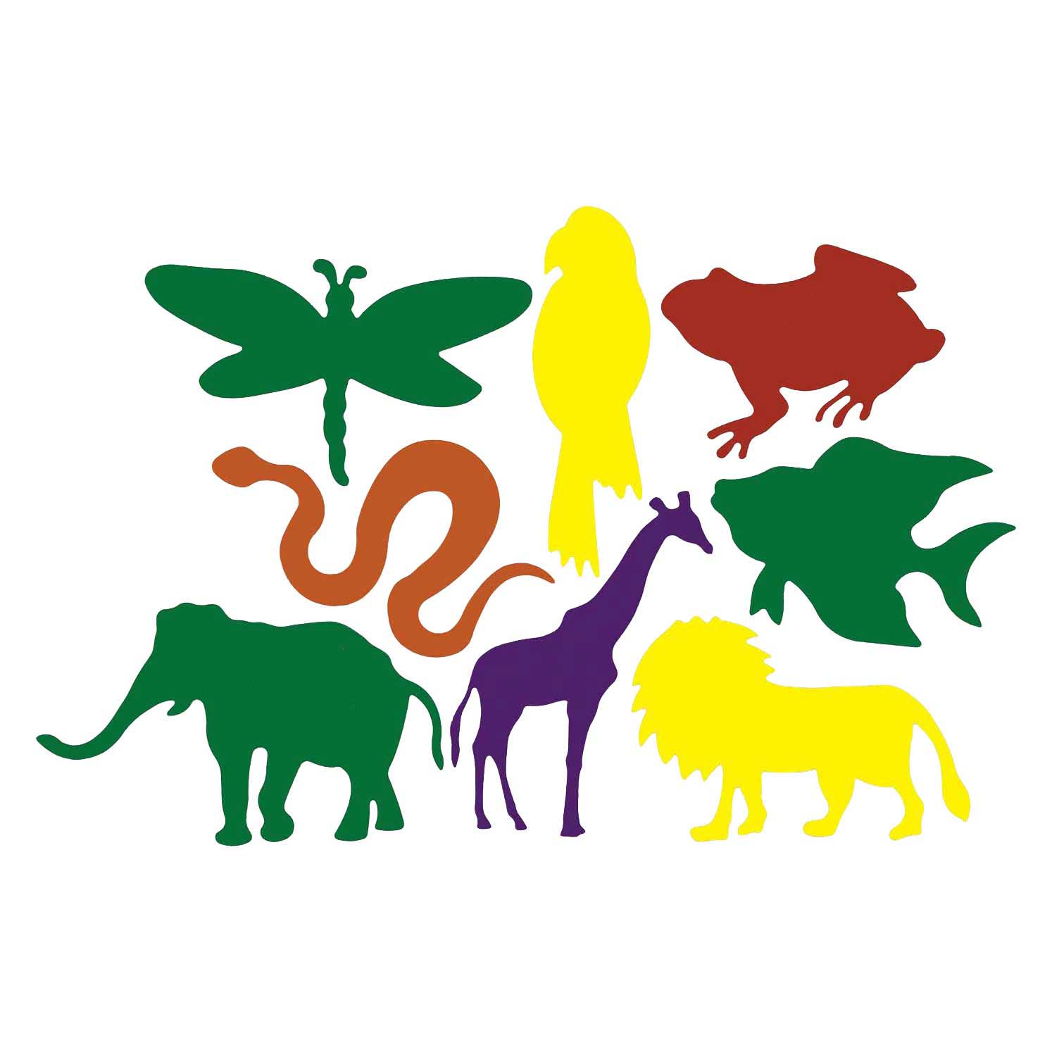 Colorations - figures à gratter formes d'animaux - 48 pcs.