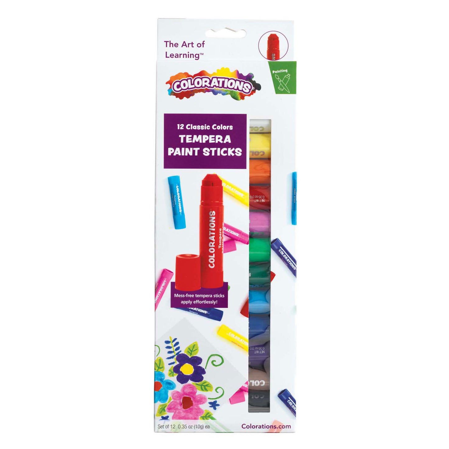 Colorations - bâtons de peinture - 12 couleurs