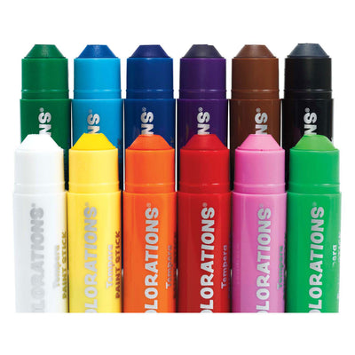 Colorations - bâtons de peinture - 12 couleurs