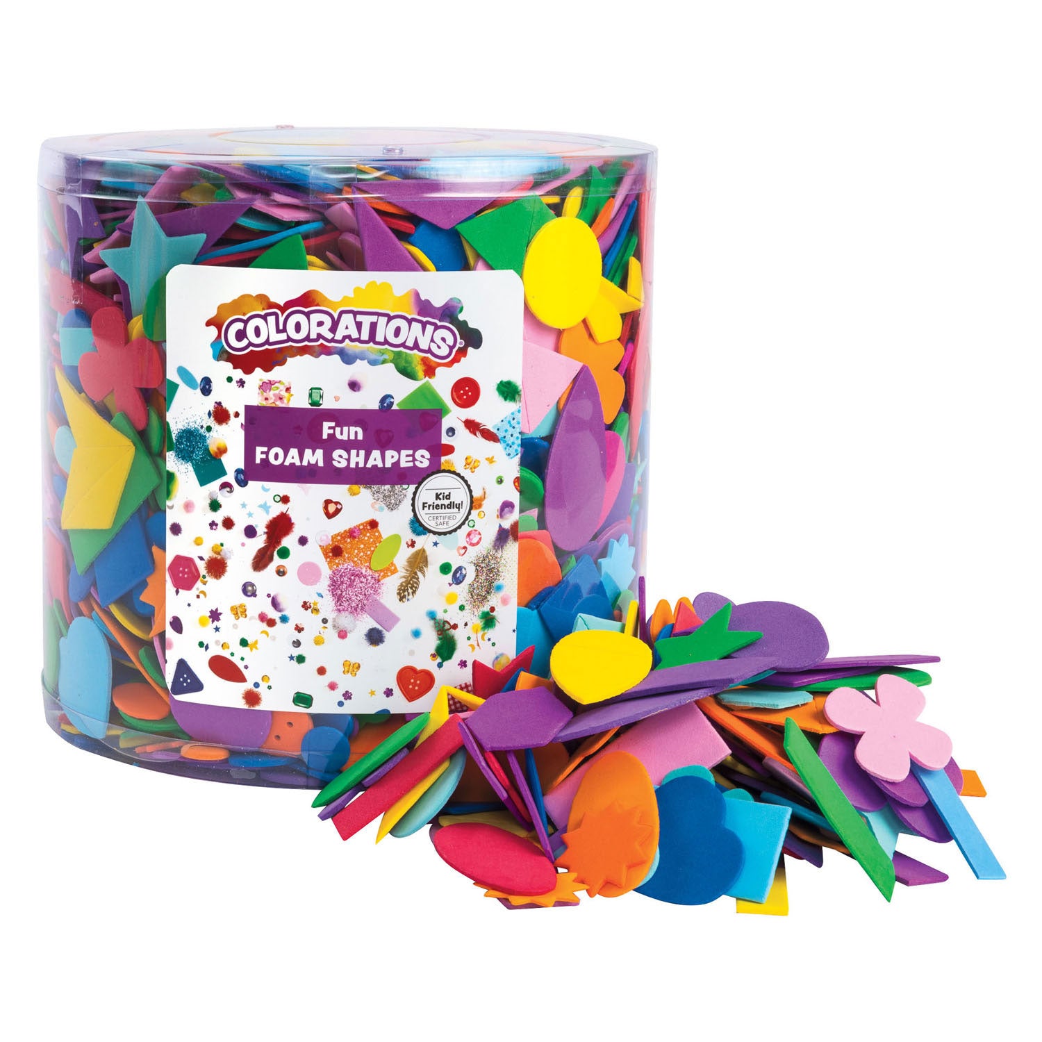 Colorations - formes artisanales en mousse - 227gr.