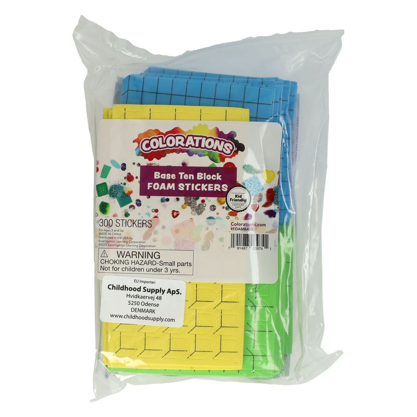 Colorations - autocollants mathématiques en mousse - 300 pcs.