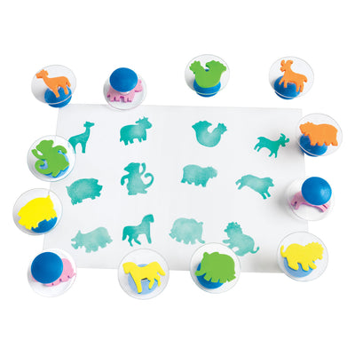 Colorations - tampons animaux - 12 pcs.