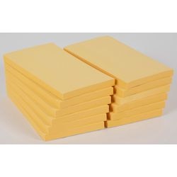 Billets recyclés office depot 76x127mm 70g m2 jaune 12 blocs