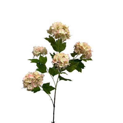 Roberts collection boule de neige en fleur artificielle real touch 85 cm rose