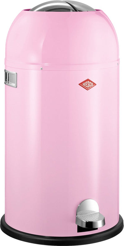 Poubelle Wesco kickmaster | poubelle à pédale | 33 litres | métal - rose | poubelle - fabriquée en Allemagne