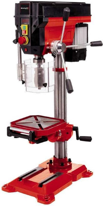 Perceuse à colonne Einhell te-bd 750 e - 750 w - 450-2 500 t min - b16 - mk2 - mandrin sans clé : ø1-16 mm - max. profondeur de perçage : 80 mm - table de perçage : 243x243 mm - la table de perçage est inclinable, rotative et réglable en hauteur