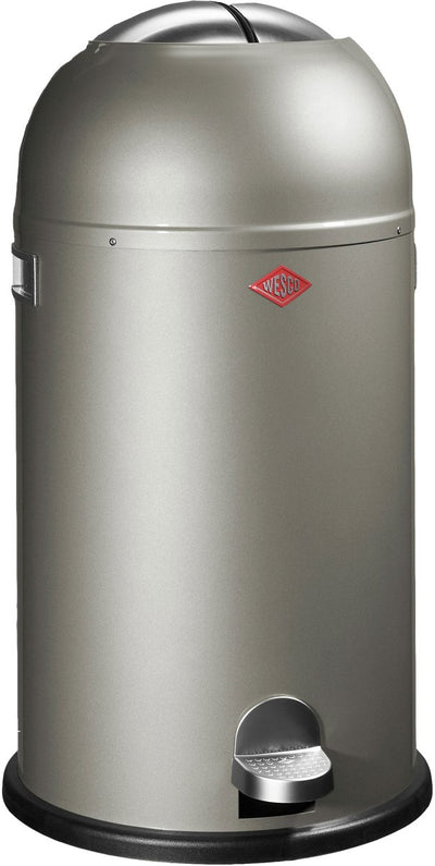 Poubelle Wesco kickmaster | poubelle à pédale | 33 litres | métal - maillechort | poubelle - fabriquée en Allemagne