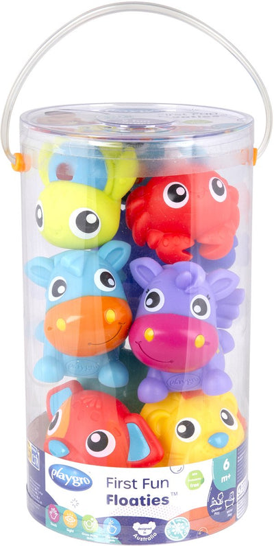 Jouets de bain Playgro - premiers flotteurs amusants - 8 pièces - entièrement scellés - jouets pour bébé - jouets pour bébé - jouets de bain - jouets pour bébé - jouets de bain - jouets aquatiques - jouets pour bébé 6 mois sans moisissure
