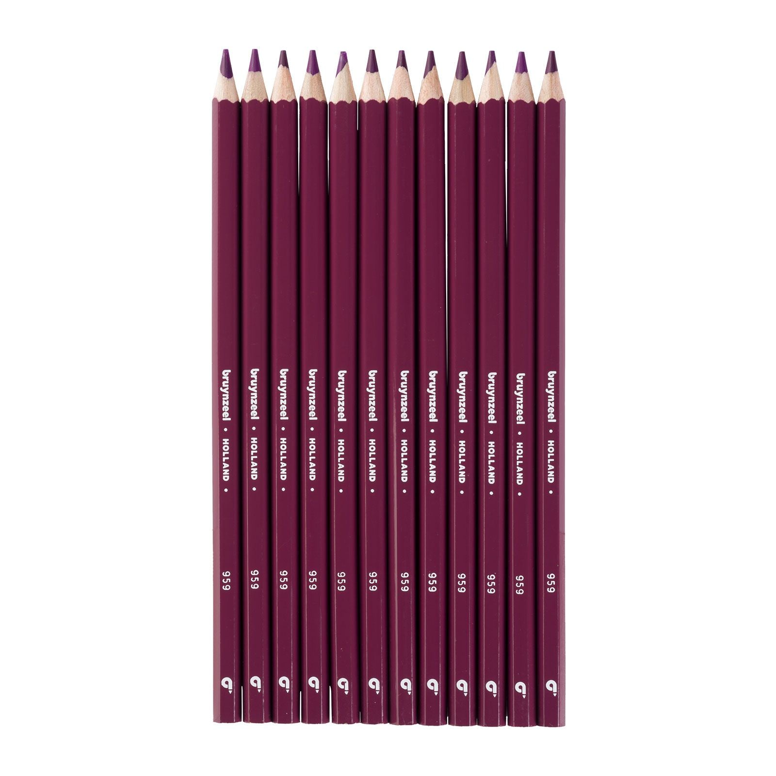 Bruynzeel • super crayons de couleur rouge violet 12pcs