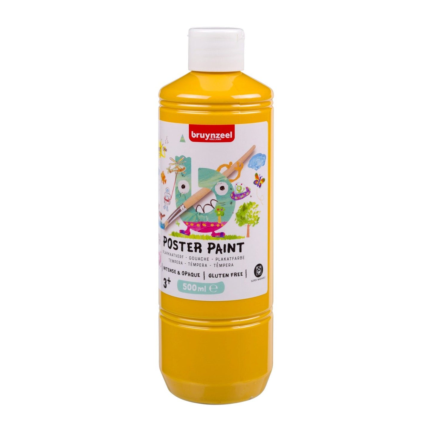 Bruynzeel • peinture gouache pour affiches 500ml jaune coucher de soleil