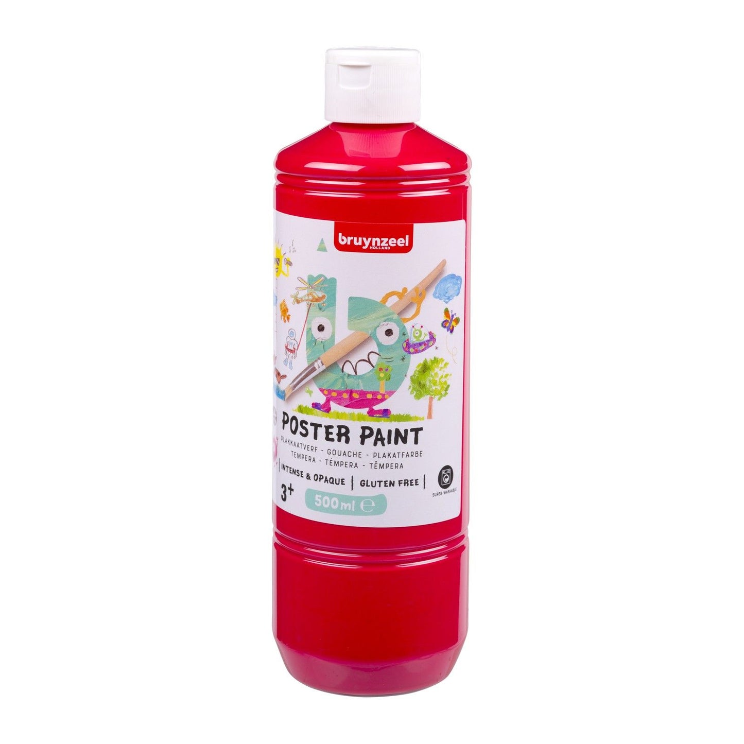 Bruynzeel • peinture gouache pour affiches 500ml rouge