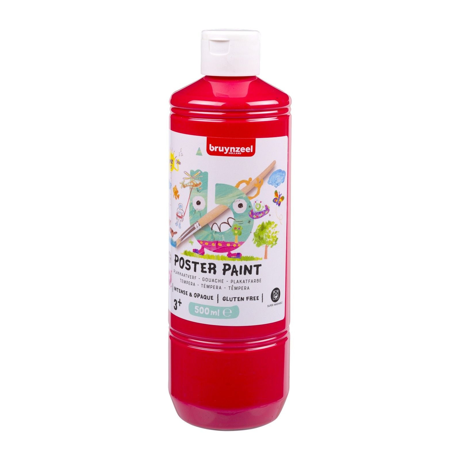 Bruynzeel • peinture gouache pour affiches 500ml rouge