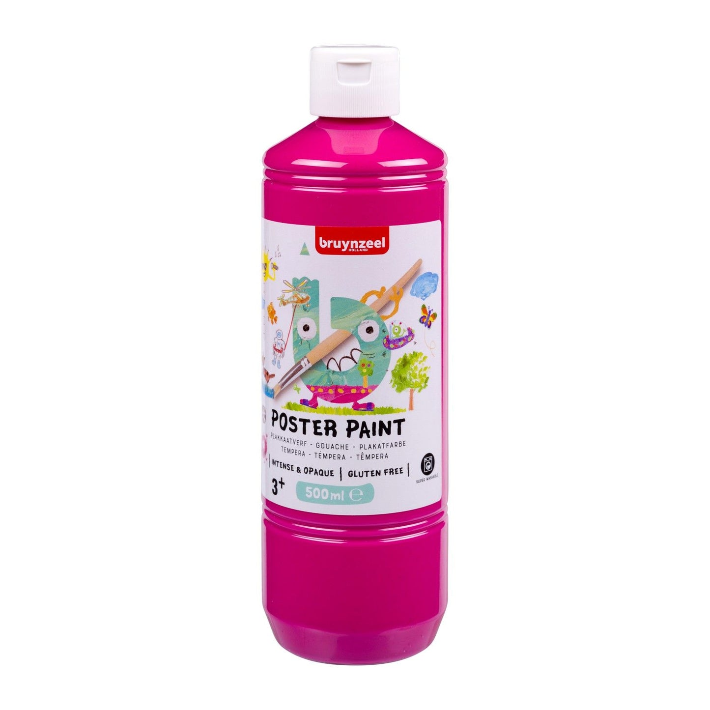 Bruynzeel • peinture gouache pour affiches 500ml rose