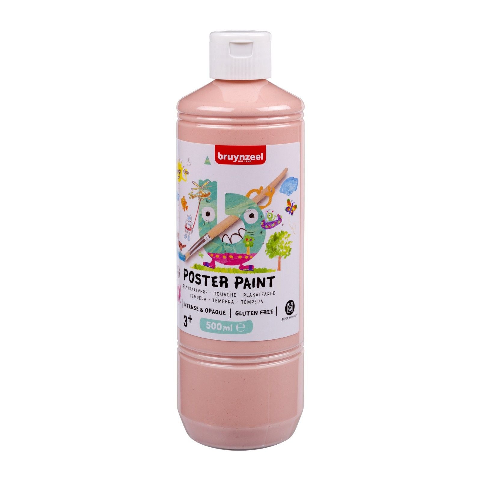Bruynzeel • peinture gouache pour affiches 500ml rose beige