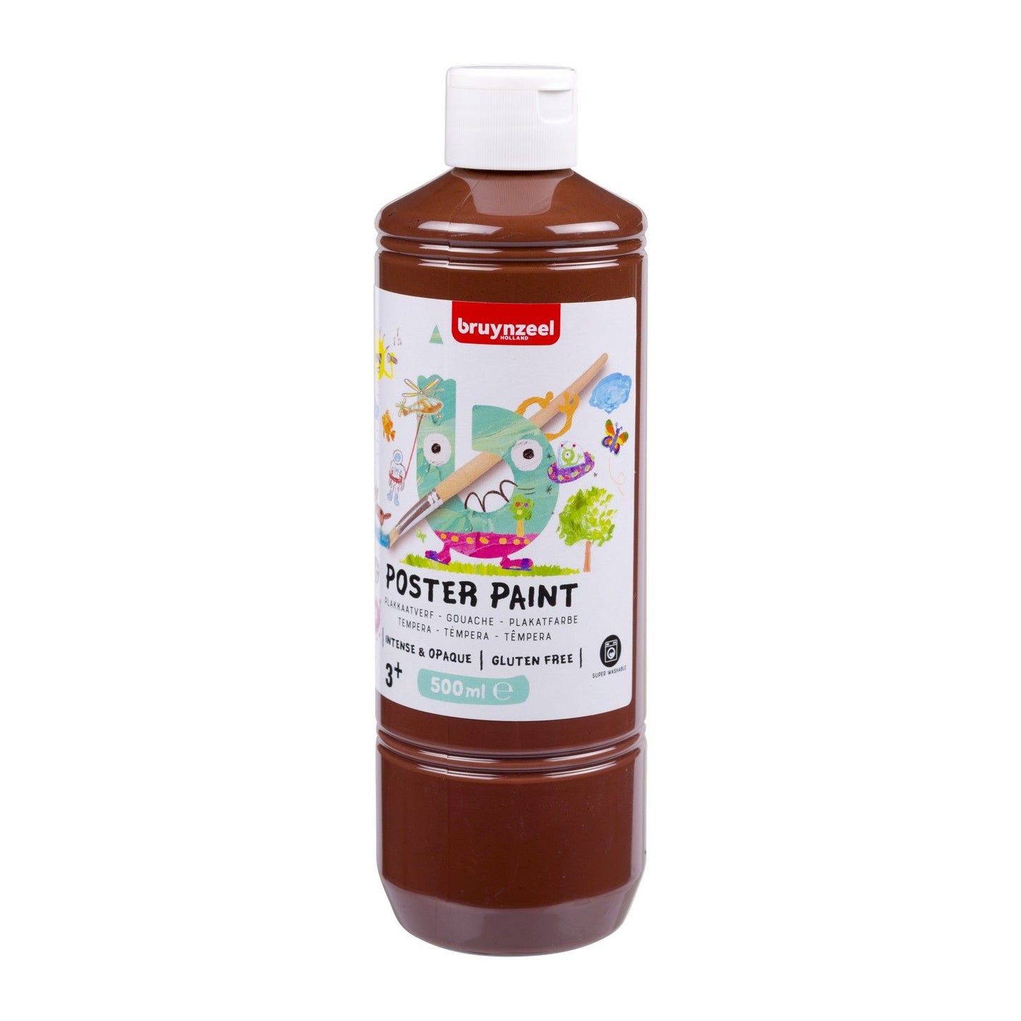 Bruynzeel • gouache pour affiches 500ml marron