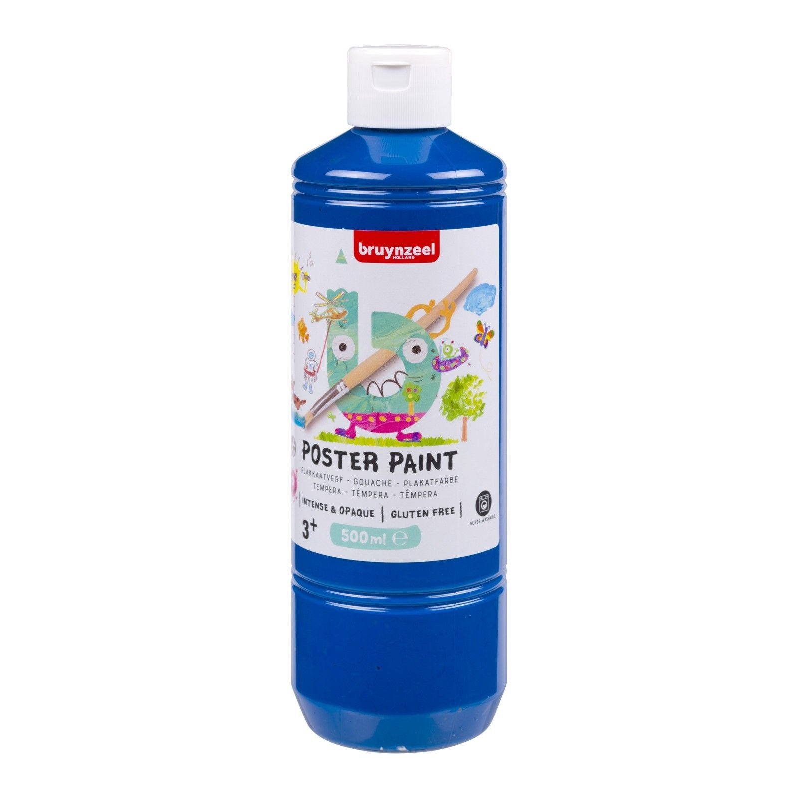 Bruynzeel • peinture gouache pour affiches 500ml bleu profond