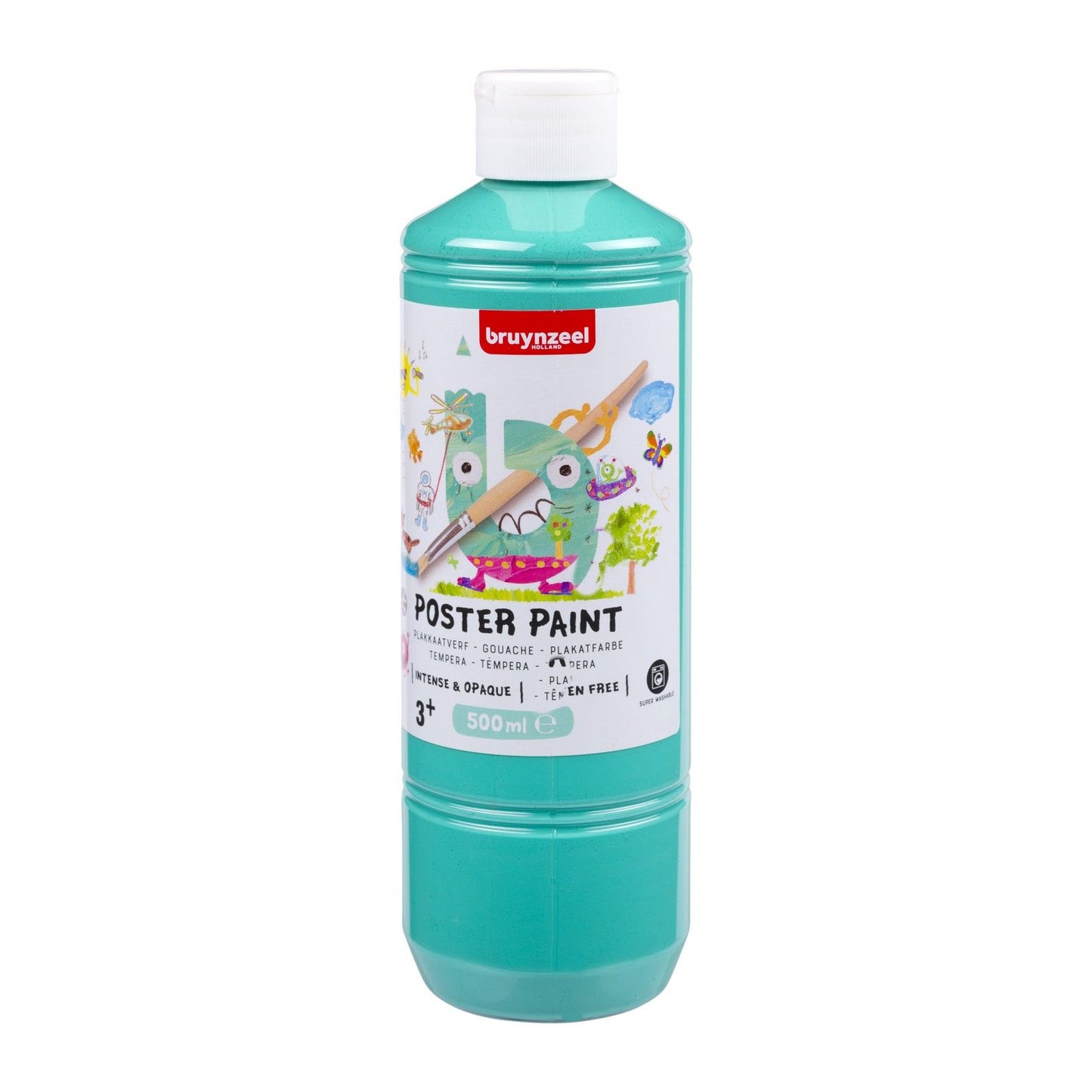 Bruynzeel • peinture gouache pour affiches 500ml turquoise
