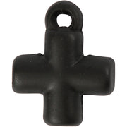Croix d'entreprise Creativ, taille 10x10 mm, diamètre de trou 1,5 mm, noir, 4 pièces 1 boîte - afbeelding 1