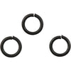Bagues Creativ company, taille 7 mm, épaisseur 1 mm, noires, 50 pièces 1 boîte