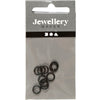 Bagues Creativ company, taille 7 mm, épaisseur 1 mm, noires, 50 pièces 1 boîte