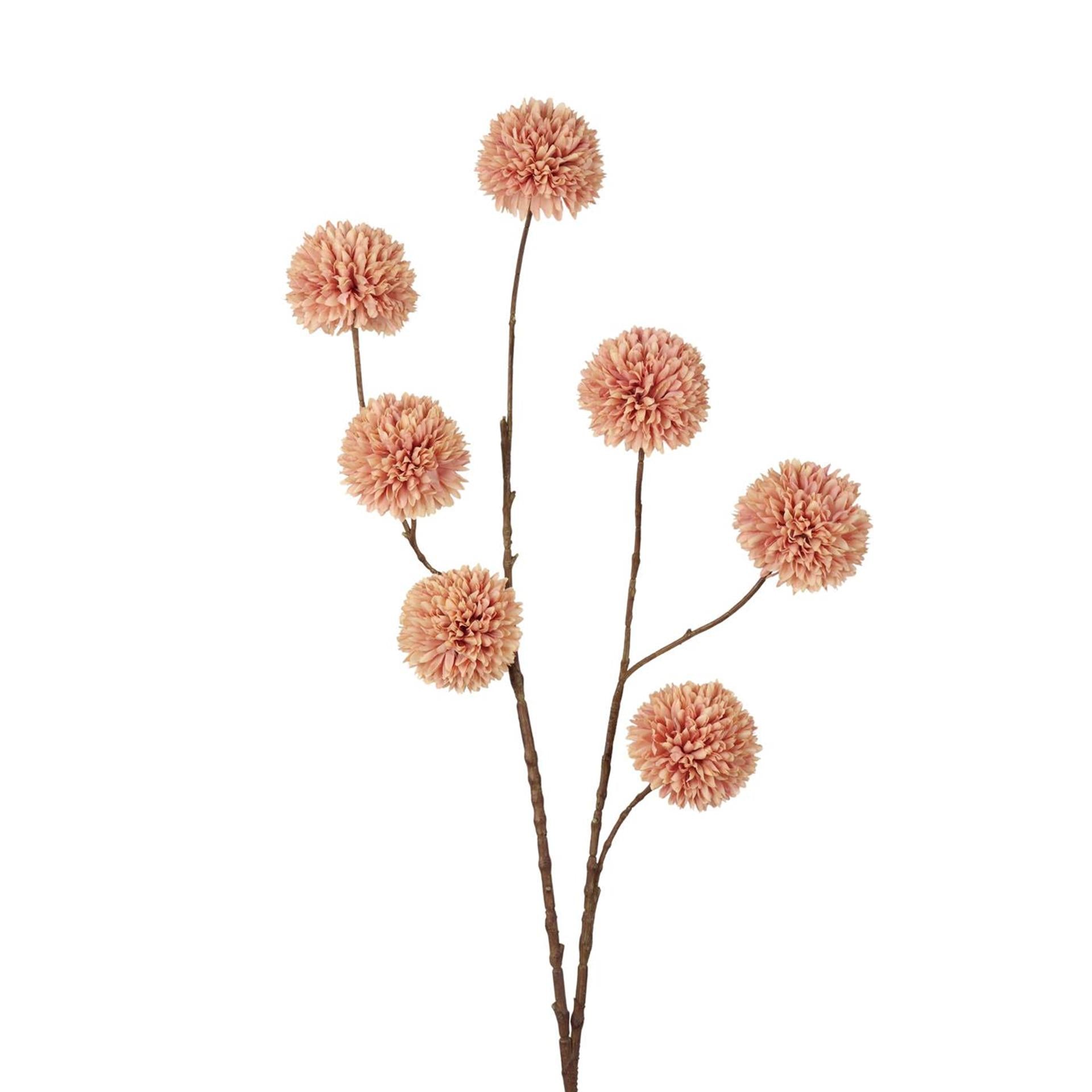 Roberts collection pompon fleur artificielle 98cm automne champagne