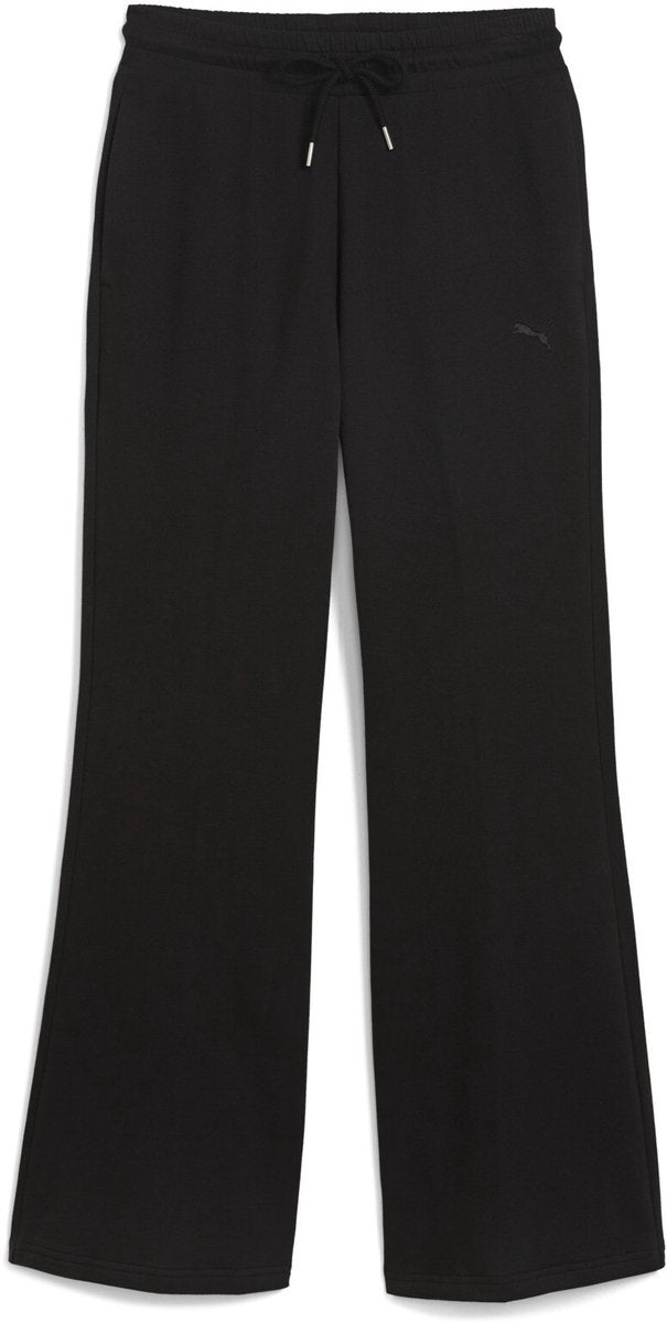 Pantalon droit Puma Her Comfort taille haute fl on pour femme - noir