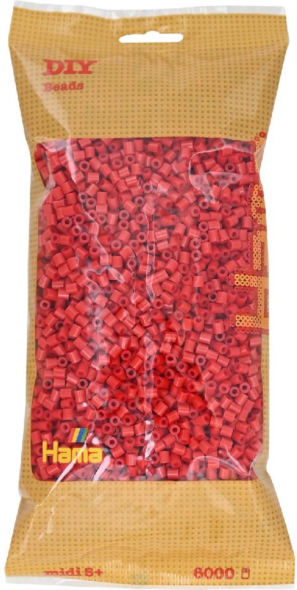 HAMA String Beads String perles 6000 pièces rouges