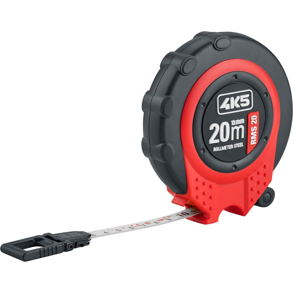 4k5 tools rms 20 ruban à mesurer en acier imprimé des deux côtés - 606.101-20