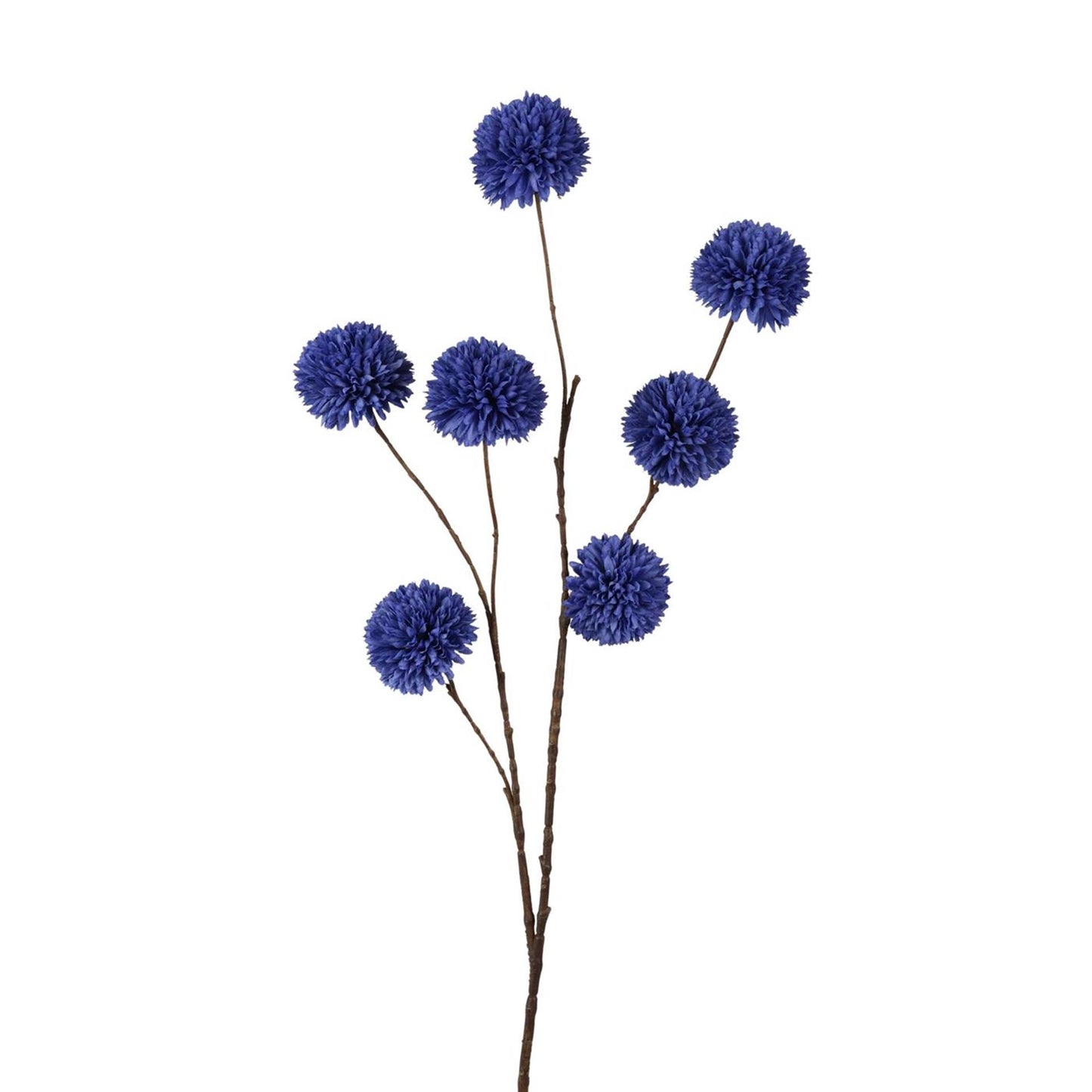 Pompon fleur artificielle collection Roberts 98cm bleu
