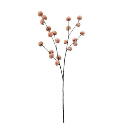 Roberts collection branche artificielle pompon saumon 100cm