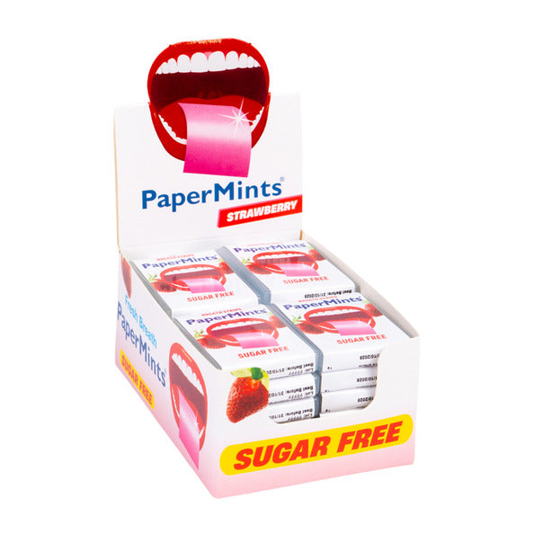 Papermints bandes fraise (24 pièces)