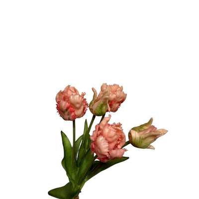 Roberts collection bouquet artificiel tulipes perroquet rose