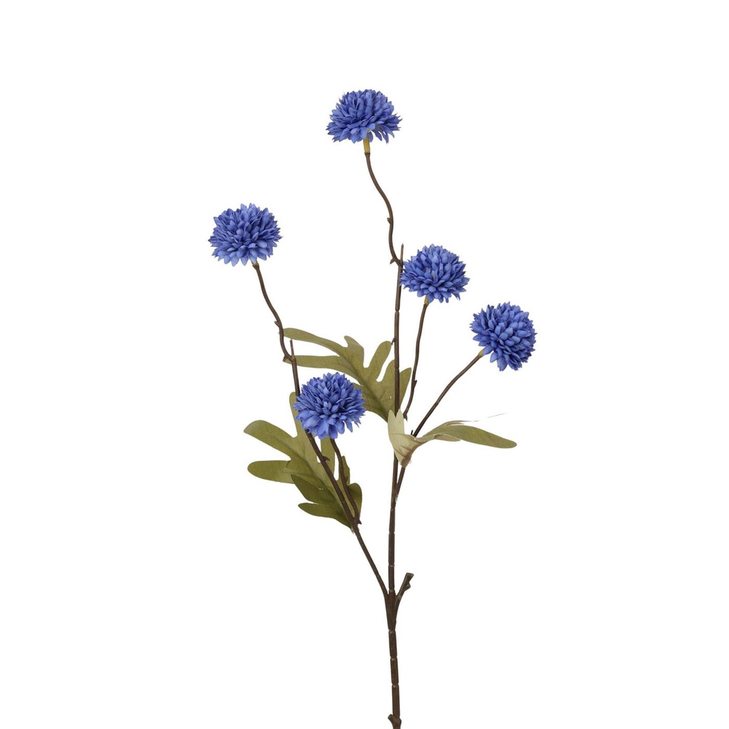 Pompon fleur artificielle collection Roberts 52cm bleu