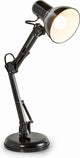 B.k.licht - lampe de table noire - lampe de bureau industrielle - design rétro inclinable en métal - lampe de bureau culot E14 - excl. source de lumière
