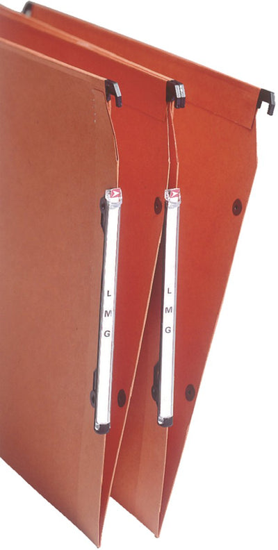Bandes de cavalier Esselte Orgarex pour dossiers suspendus verticaux, assortiment de 10 feuilles