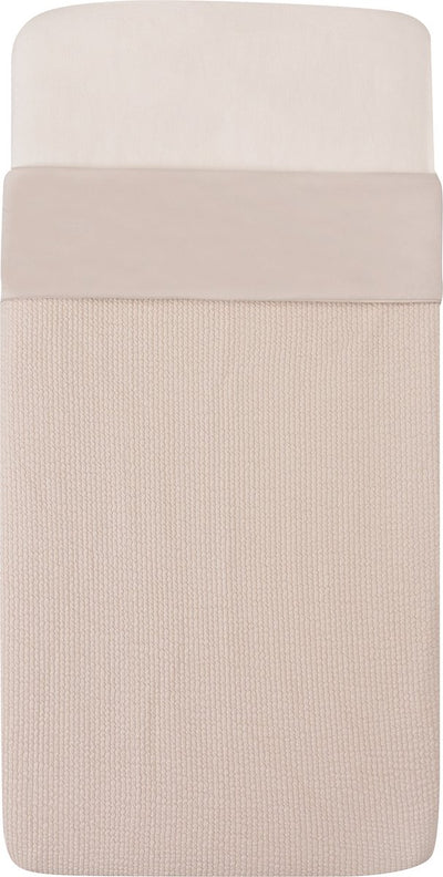 Witlof couverture de berceau pour enfants tuck-inn vagues de sable doux 60 x 120 cm