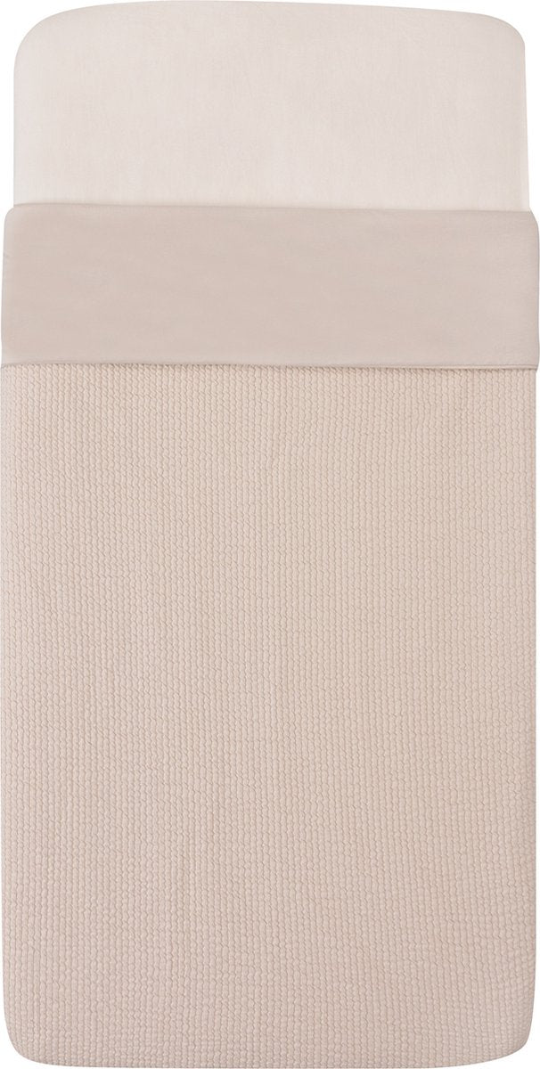 Witlof couverture de berceau pour enfants tuck-inn vagues de sable doux 60 x 120 cm