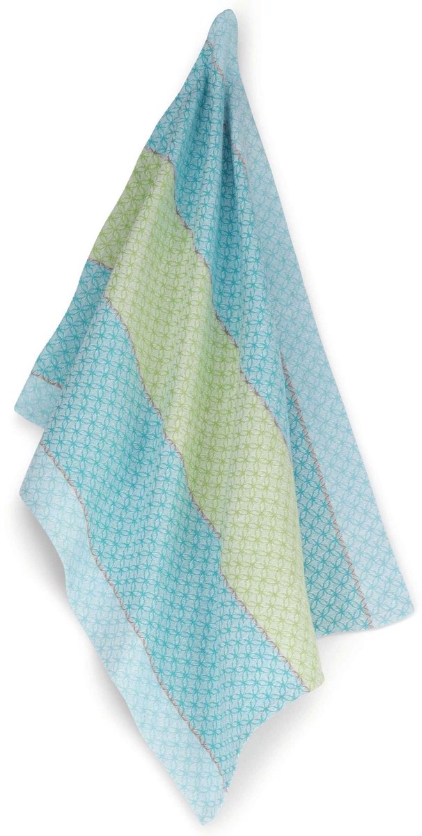 Kela cuisine - torchon carla lot de 4 - coton - vert -