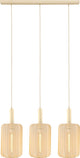 Lucide corina - suspension - 3xe27 - beige - japandi
