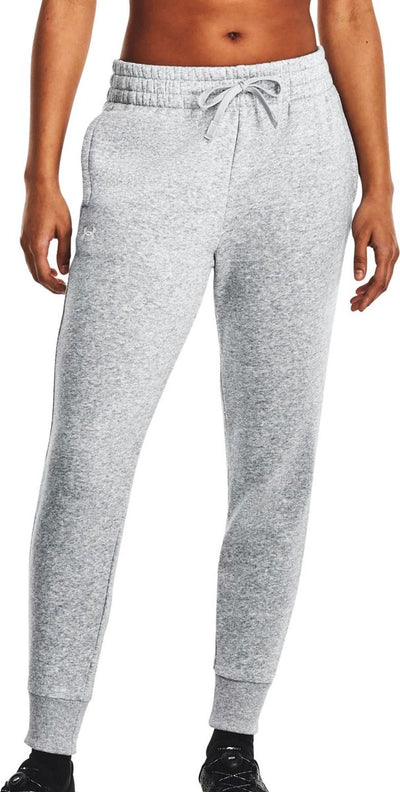 Under Armour UA Rival Fleece Jogger Pantalon de sport femme - gris - blanc