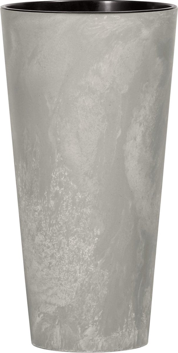 Prosperplast - pot de fleur - pot avec insert tubus smart beton - couleur et motif imitent le béton