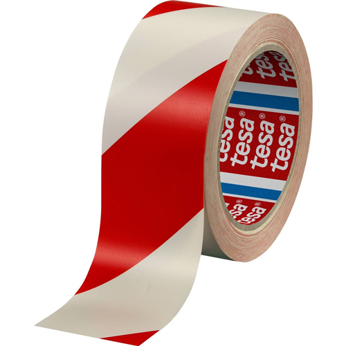 Ruban Tesa rouge blanc 50mm 33mtr