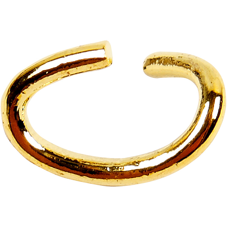 Bague Creativ company, ovale, épaisseur 0,7 mm, plaquée or, 50 pièces 1 boîte
