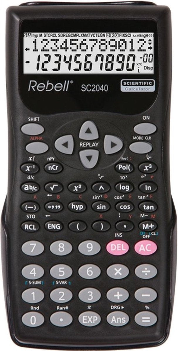 Calculatrice Rebel - sc2040 bx - scientifique - noir - re-sc2040-bx