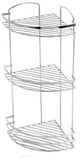 Support de douche solide Plieger - étagère d'angle - 3 niveaux - modèle filaire - chrome