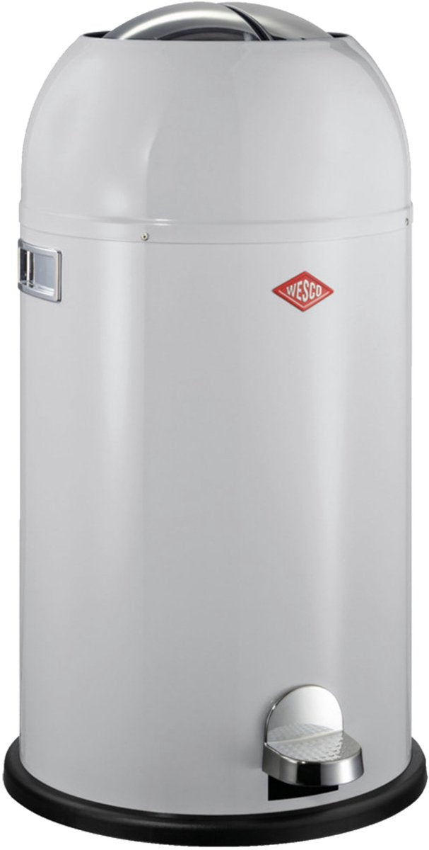 Poubelle Wesco kickmaster | poubelle à pédale | 33 litres | métal - gris | poubelle - fabriquée en Allemagne