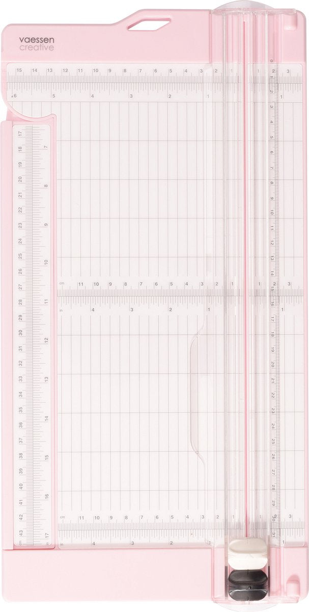 Vaessen creative coupe-papier avec fonction de notation - 15 x 30,5 cm - rose
