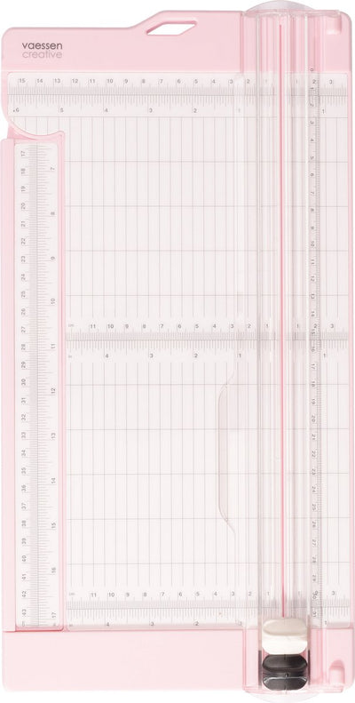 Vaessen creative coupe-papier avec fonction de notation - 15 x 30,5 cm - rose