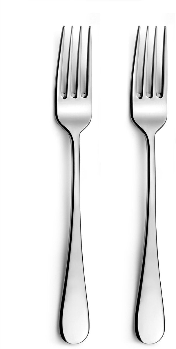 Amefa venus - set de fourchettes de table 2 pièces - brillant - couleur argent